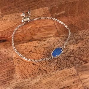 Kendra Scott Blue Elaina Adjustable Chain Bracelet